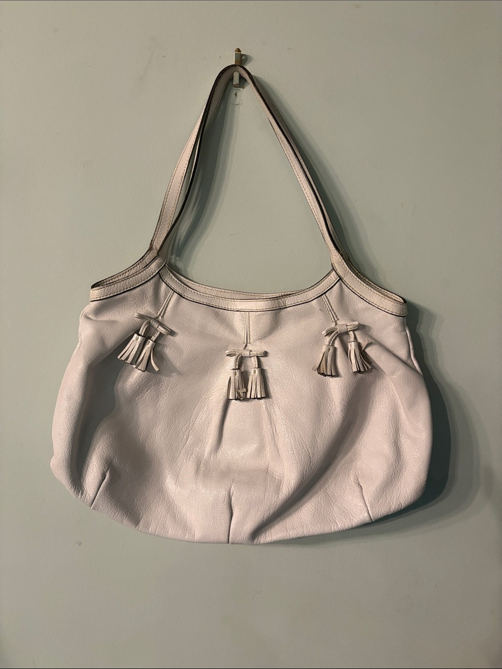 ANYA HINDMARCH White Leather Bag